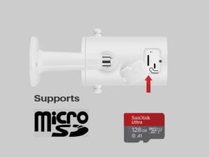 Gyration Cyberview Cyberview 3010 3 Megapixel Indoor/Outdoor Network Camera - Color - Bullet - White